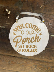 12 inch porch signs