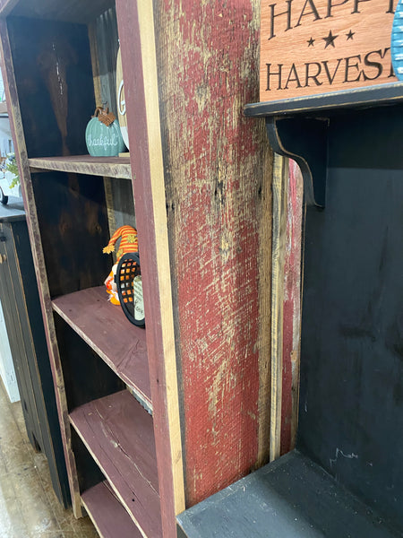 Barnwood bookshelf