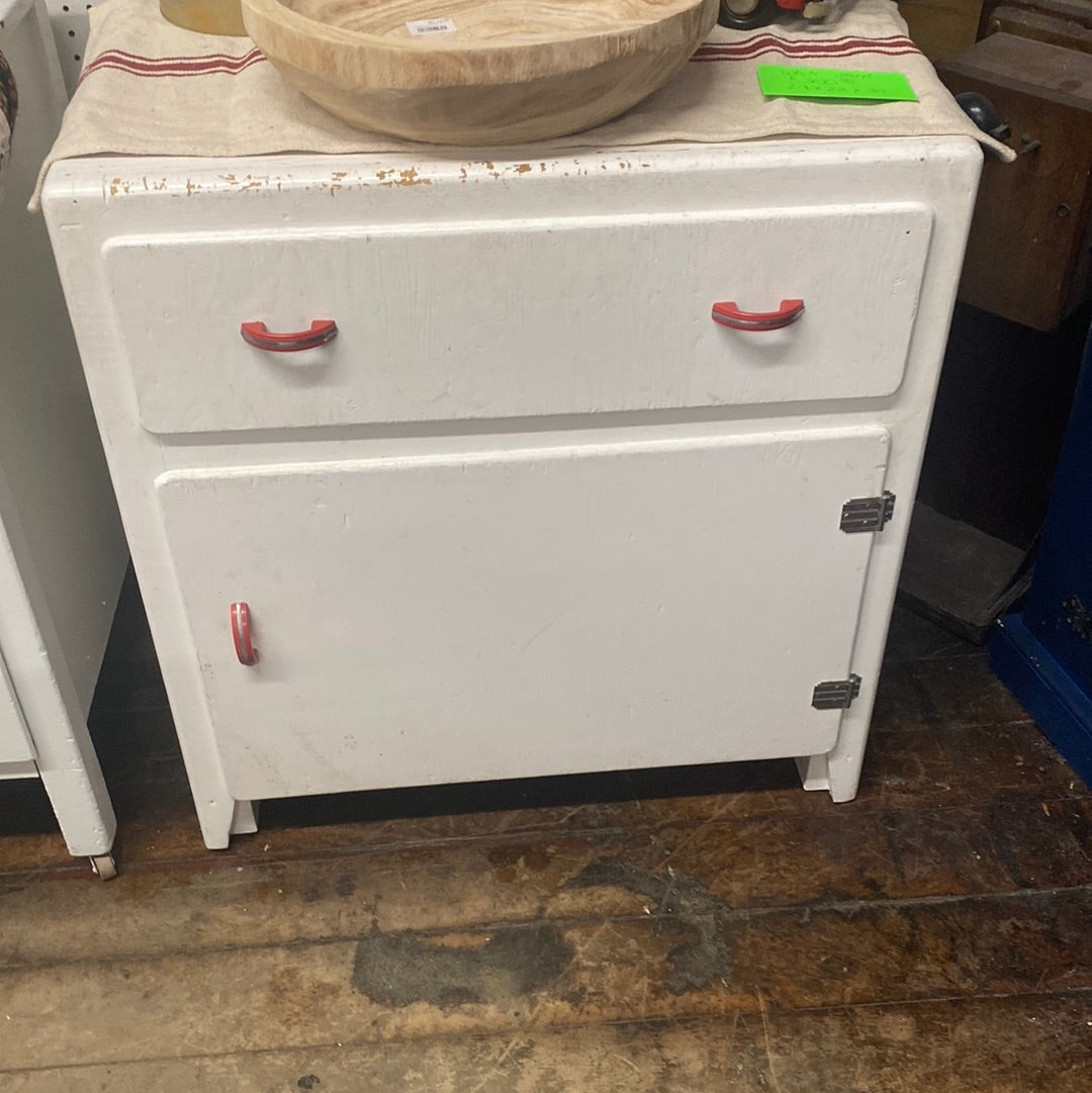 Antique icebox cupboard