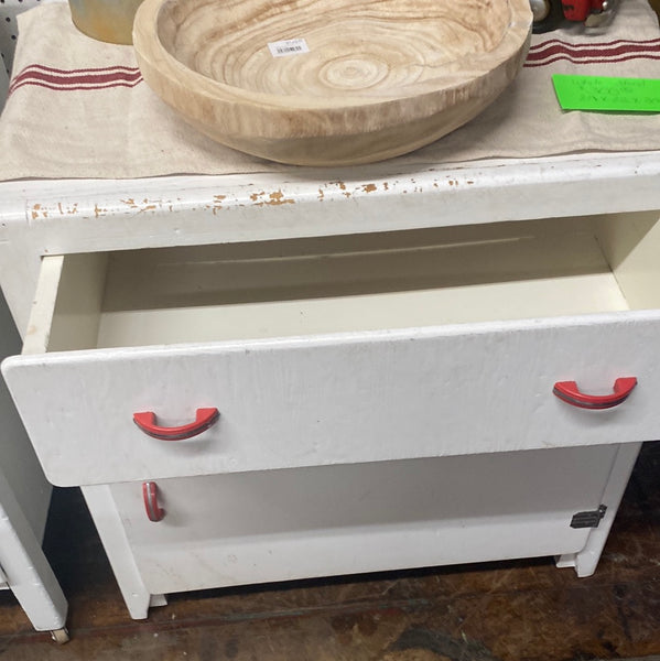 Antique icebox cupboard