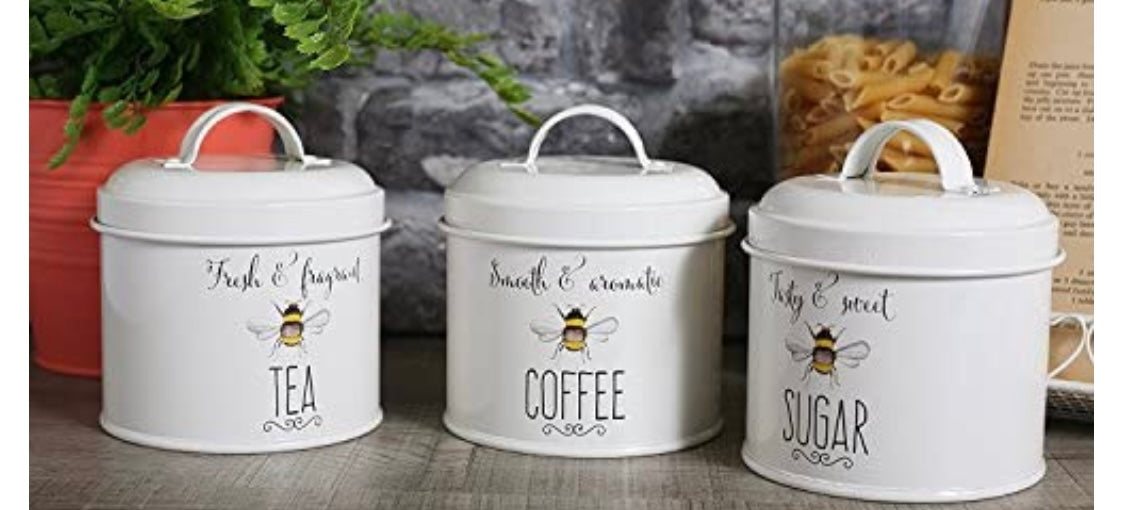 Bee happy  canister set